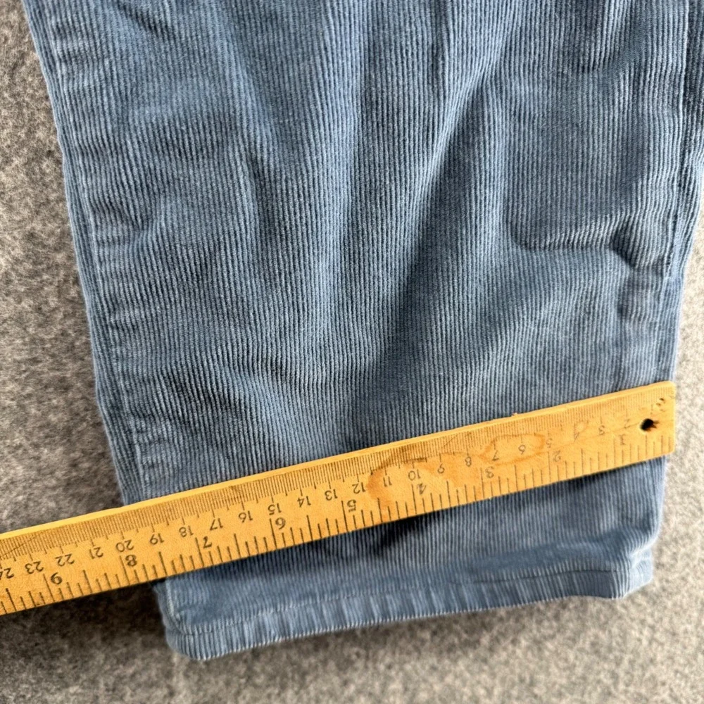 Cremieux Corbin Corduroy Pants Mens 36x34 Blue Straight Fit 5-Pocket New